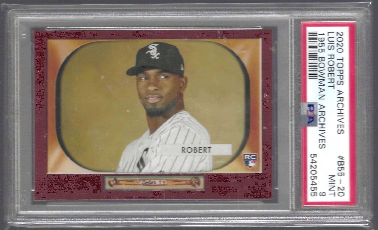 LUIS ROBERT 2020 TOPPS ARCHIVES 1955 BOWMAN ARCHIVES ROOKIE RC PSA 9 MINT