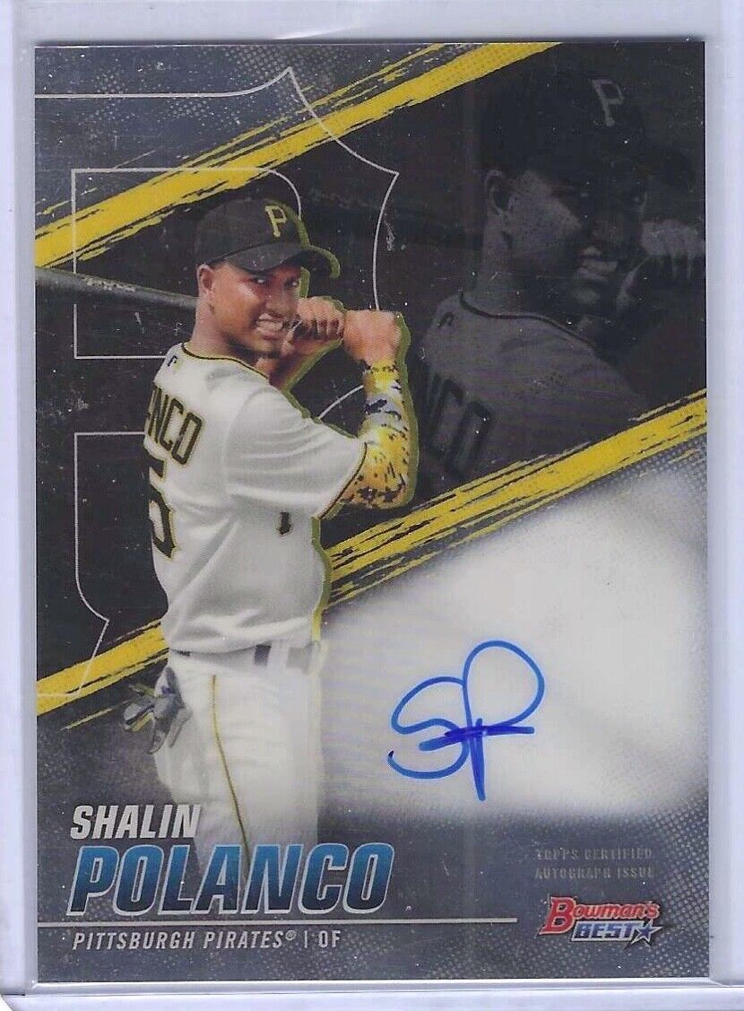 SHALIN POLANCO 2021 BOWMANS BEST PROSPECT ON CARD AUTO #B21-SP