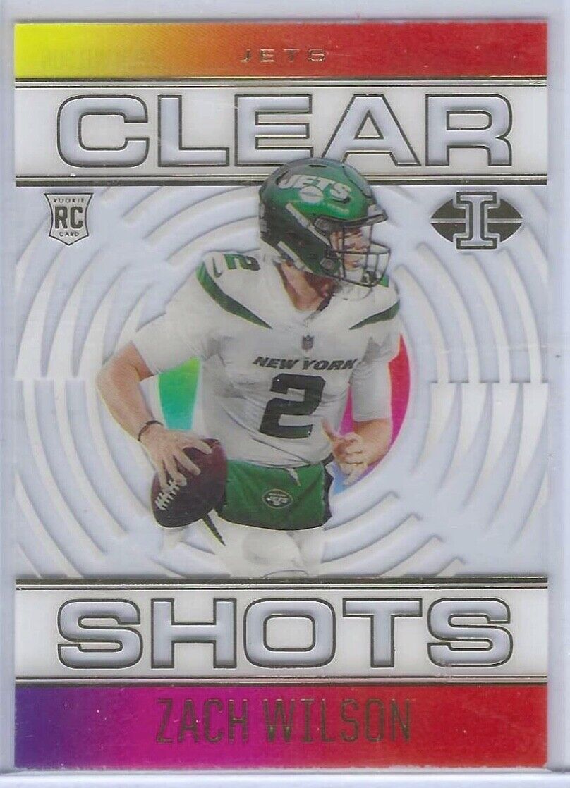 ZACH WILSON 2021 PANINI ILLUSIONS CLEAR SHOTS ACETATE RC #CS-17