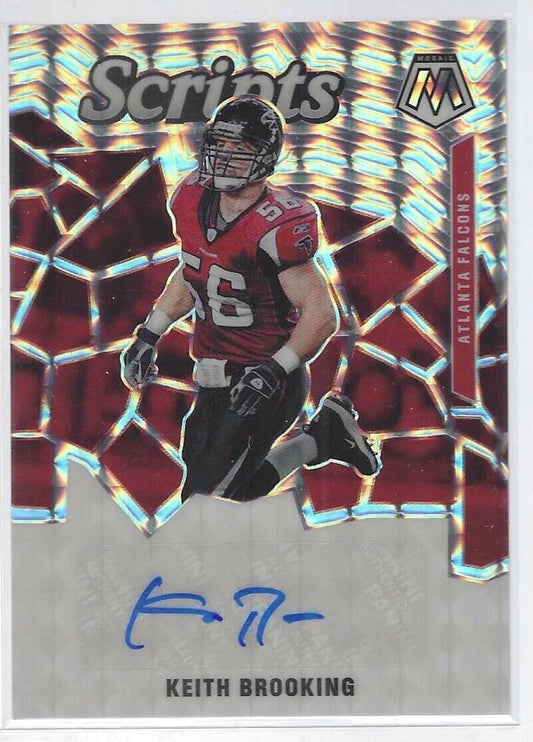 KEITH BROOKING 2020 PANINI MOSAIC SILVER MOSAIC PRIZM SCRIPTS AUTO #S42
