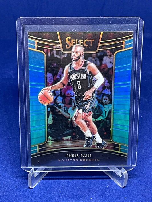 CHRIS PAUL 2018-19 PANINI SELECT LIGHT BLUE CONCOURSE PRIZM #D 27/299