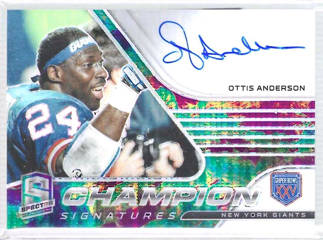 OTTIS ANDERSON 2021 PANINI SPECTRA CELESTIAL PRIZM ONCARD CHAMPION AUTO #D 02/75