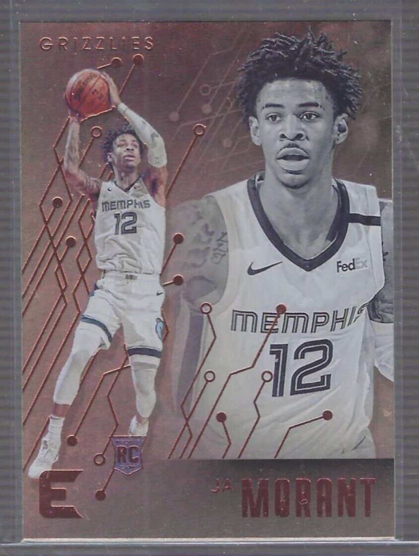 JA MORANT 2019-20 PANINI CHRONICLES ESSENTIALS BRONZE FOIL ROOKIE RC #230