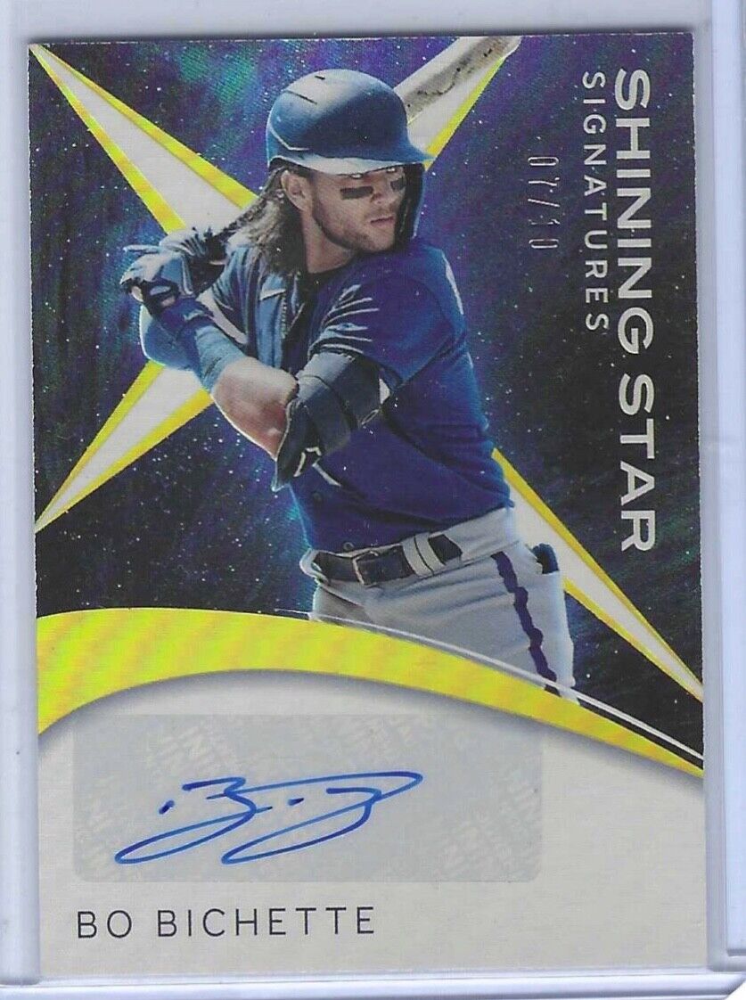 BO BICHETTE 2021 PANINI CUSTOMER SERVICE SHINING STAR GOLD FOIL AUTO #D 07/10