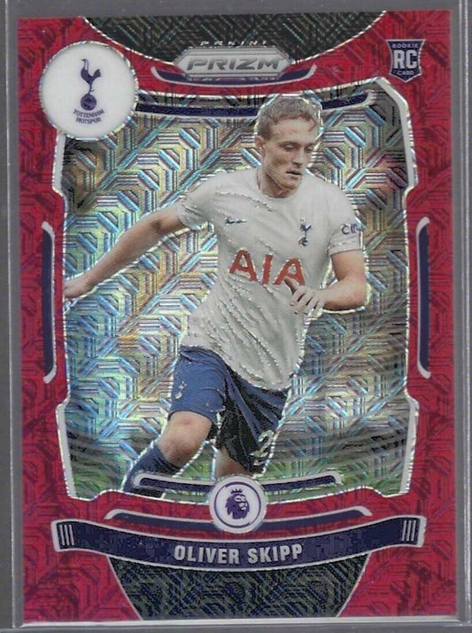 OLIVER SKIPP 2021-22 PANINI PRIZM EPL RED MOJO PRIZM ROOKIE RC #D 100/159