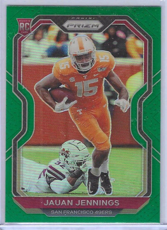 JAUAN JENNINGS 2020 PANINI PRIZM GREEN PRIZM ROOKIE RC #304