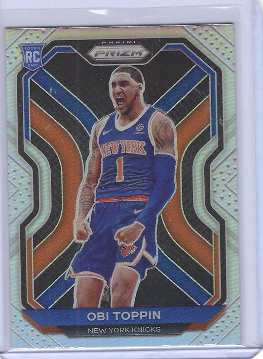 OBI TOPPIN 2020-21 PANINI PRIZM SILVER PRIZM ROOKIE RC #280