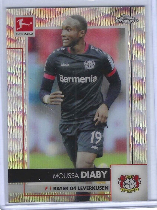 MOUSSA DIABY 2020-21 TOPPS CHROME BUNDESLIGA WAVE ROOKIE REFRACTOR RC #D 220/250