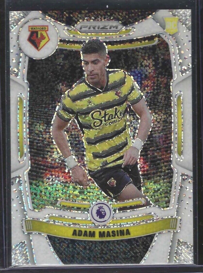 ADAM MASINA 2021-22 PANINI PRIZM EPL WHITE SPARKLE PRIZM RC #256