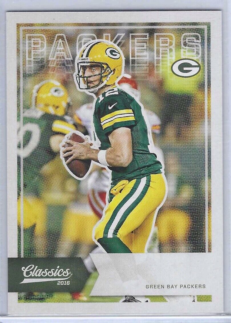 AARON RODGERS 2016 PANINI CLASSICS NO NAME SSP VARIATION #62