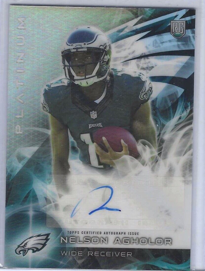 NELSON AGHOLOR 2015 TOPPS PLATINUM REFRACTOR AUTO RC #AR-NA