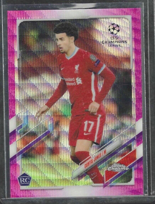 CURTIS JONES 2020-21 TOPPS CHROME PINK X-FRACTOR REFRACTOR ROOKIE RC #6