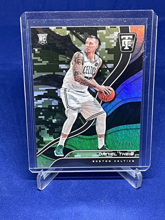 DANIEL THEIS 2017-18 PANINI TOTALLY CERTIFIED CAMO ROOKIE RC #D 17/25