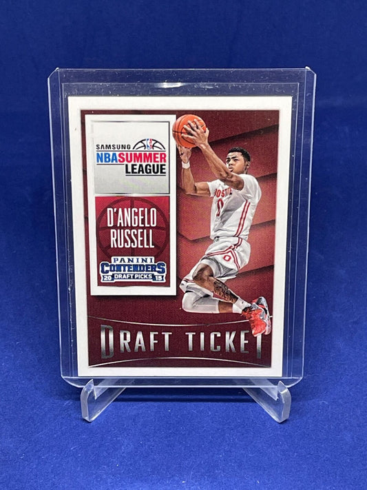 D'ANGELO RUSSELL 2015 PANINI CONTENDERS DRAFT PICKS DRAFT TICKET ROOKIE RC SP #5