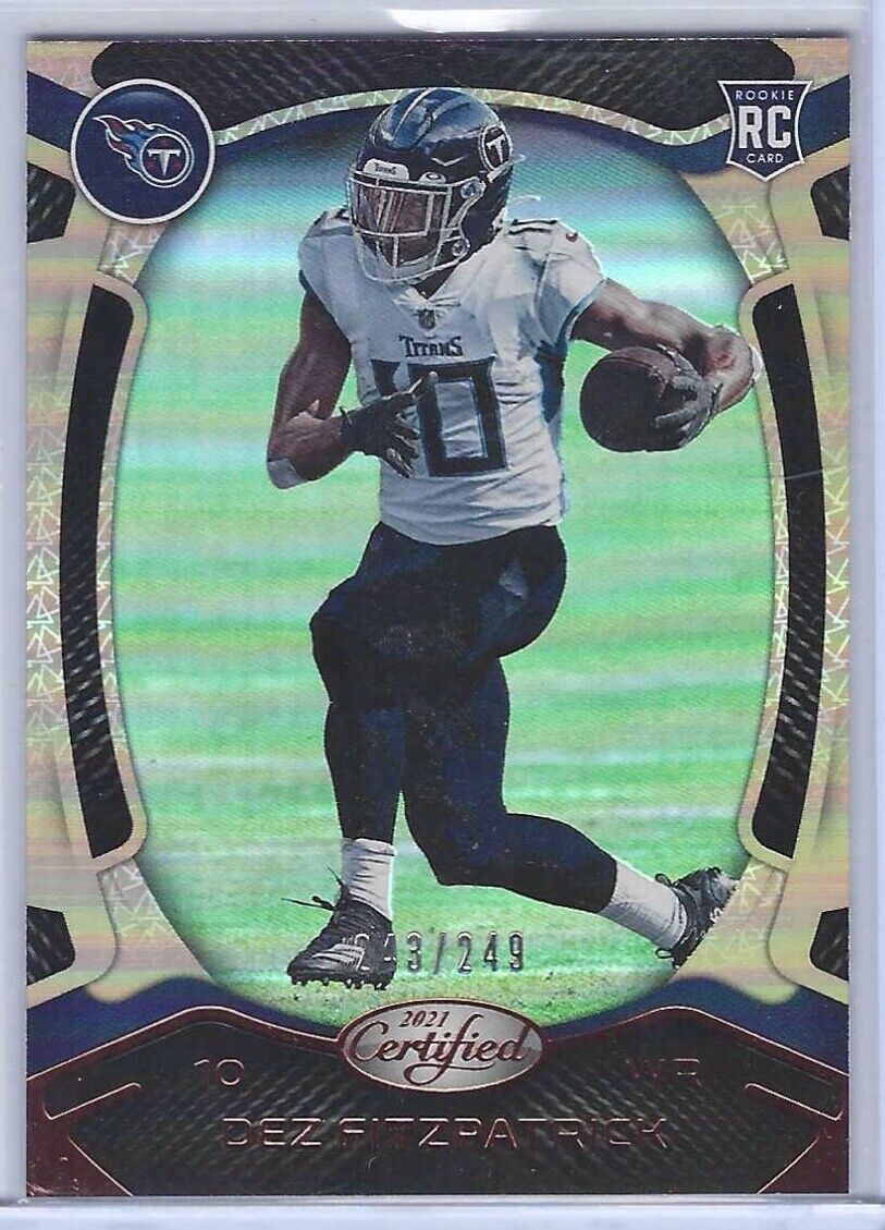 DEZ FITZPATRICK 2021 PANINI CERTIFIED BRONZE FOIL RC #D 243/249