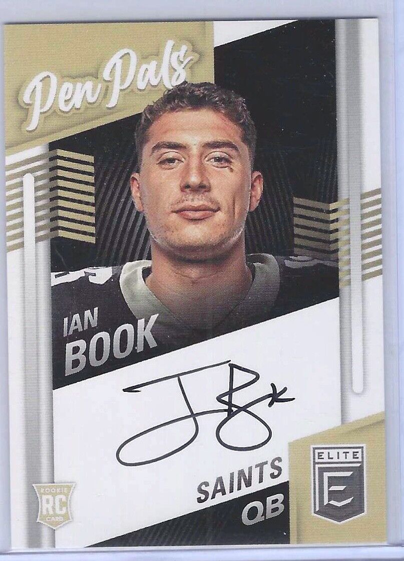 IAN BOOK 2021 PANINI DONRUSS ELITE PEN PALS ON CARD ROOKIE AUTO RC #PP-IBO