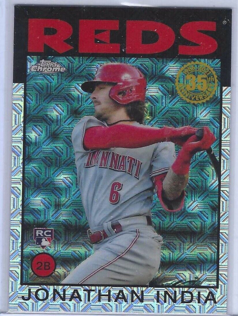 JONATHAN INDIA 2021 TOPPS CHROME 35TH ANNIVERSARY SILVER PACK REFRACTOR RC