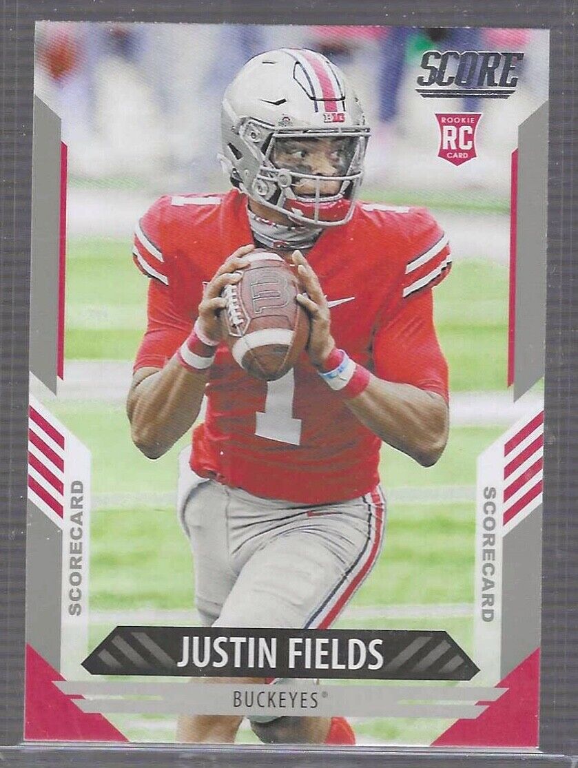 JUSTIN FIELDS 2021 PANINI SCORE SCOREBOARD ROOKIE RC #302
