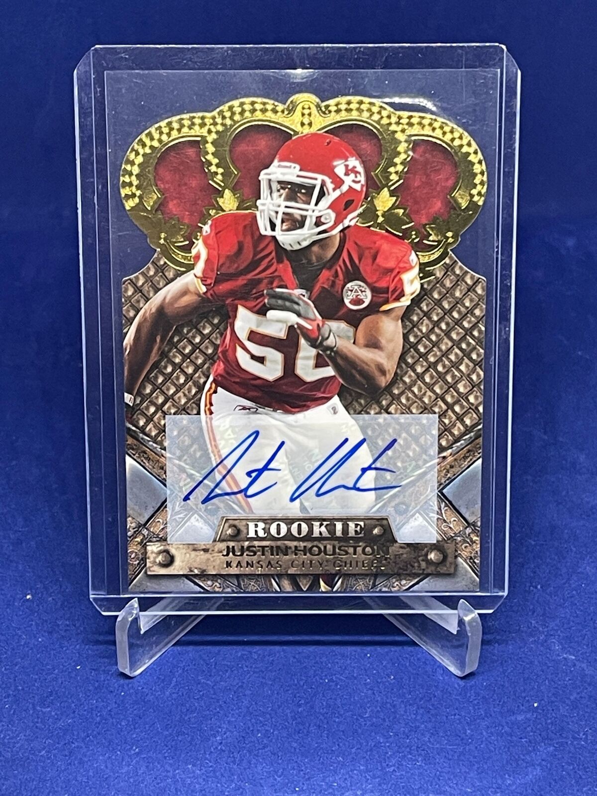 JUSTIN HOUSTON 2011 PANINI CROWN ROYALE ROOKIE DIE CUT AUTO RC #D 464/499