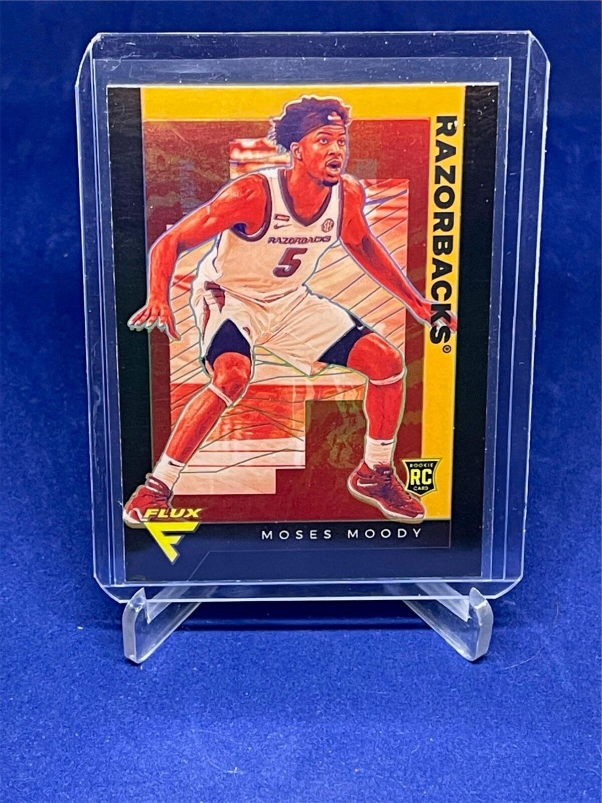 MOSES MOODY 2020-21 PANINI CHRONICLES DRAFT PICKS FLUX BLACK PRIZM RC #236