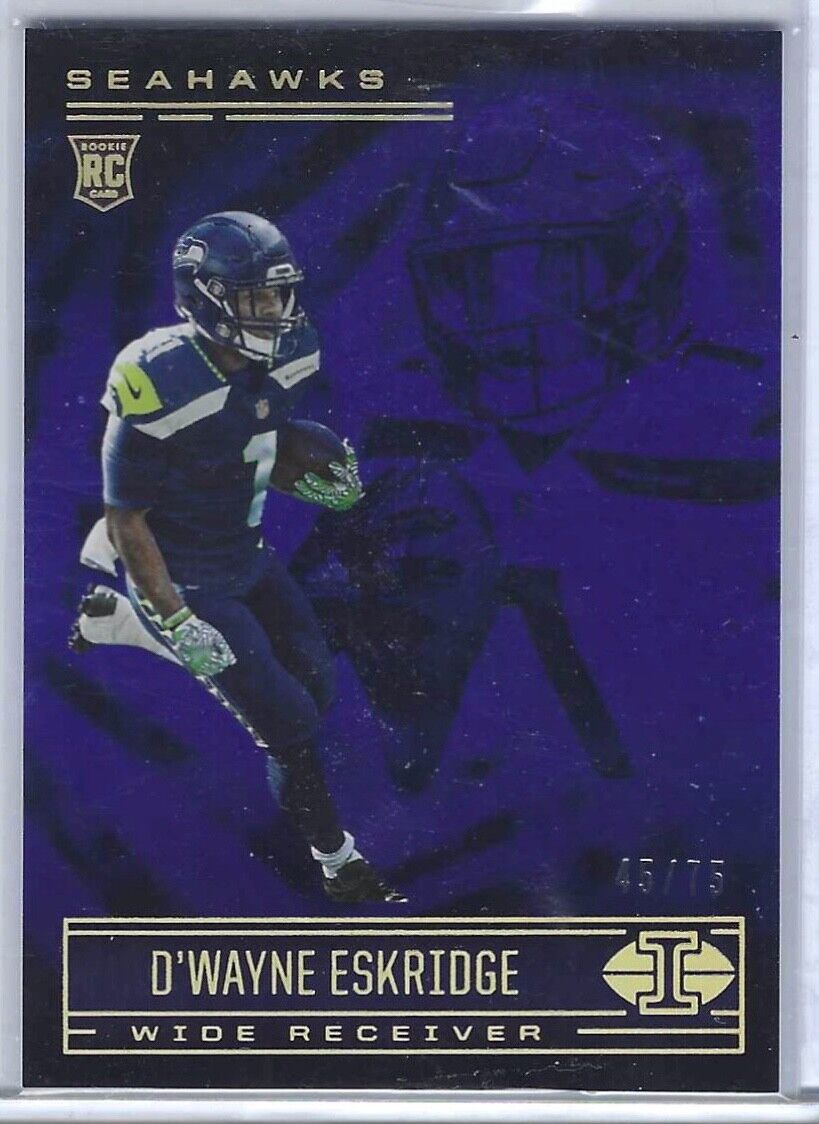 D'WAYNE ESKRIDGE 2021 PANINI ILLUSIONS BLUE RC #D 45/75