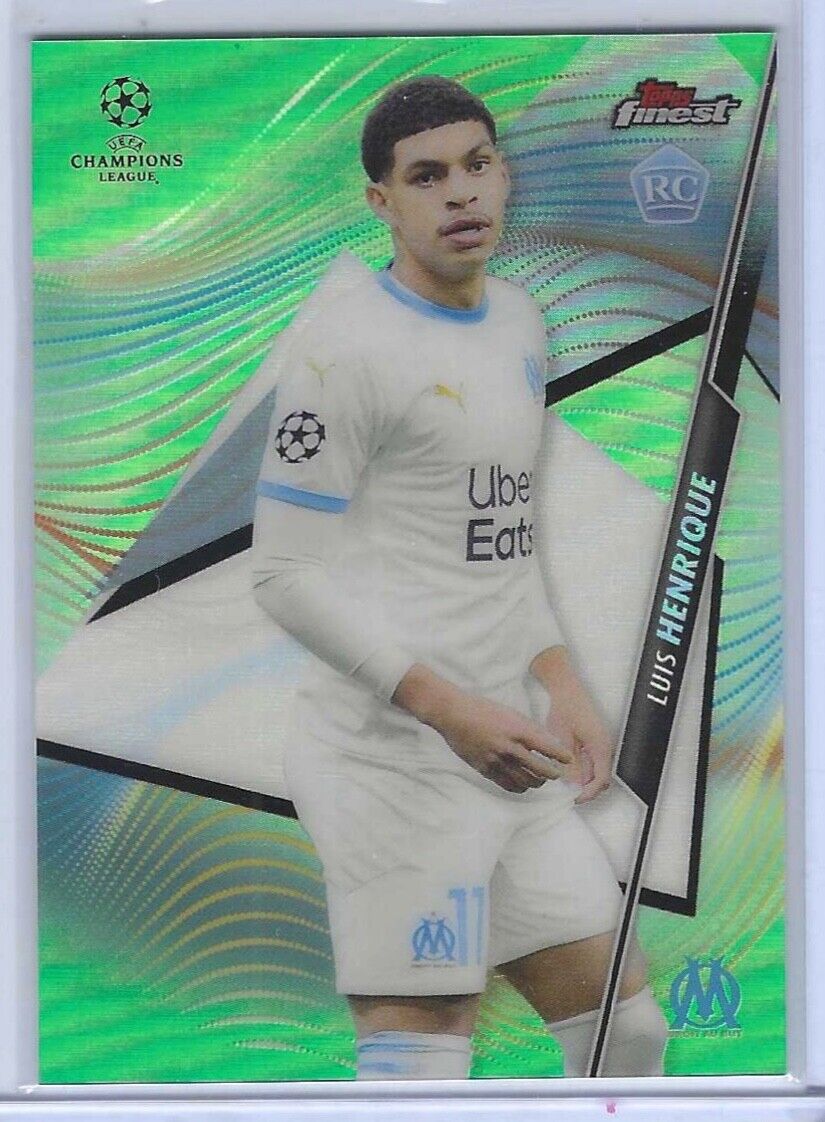 LUIS HENRIQUE 2020-21 TOPPS FINEST NEON GREEN REFRACTOR ROOKIE RC #D 02/99