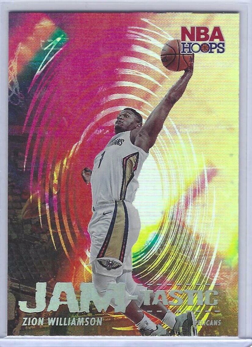 ZION WILLIAMSON 2021-22 NBA HOOPS FOIL JAM-TASTIC HOLO INSERT #3