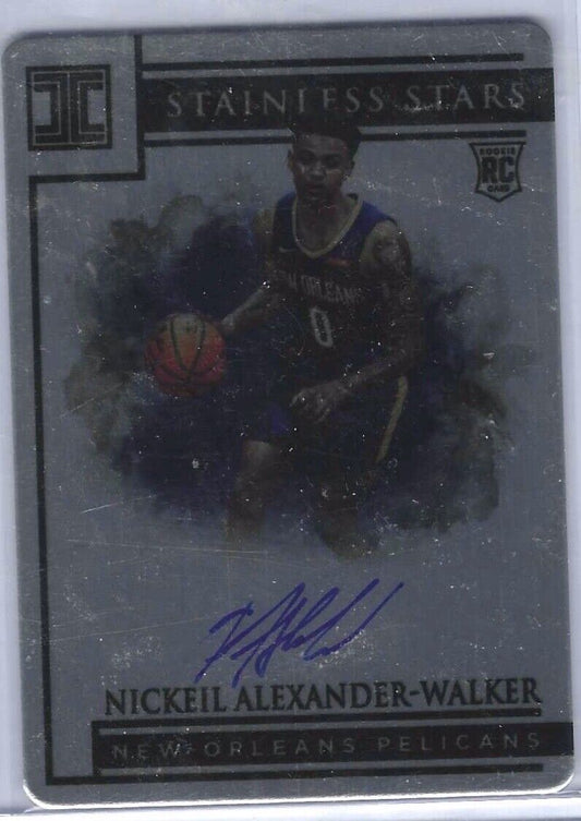 NICKEIL ALEXANDER-WALKER 2019-20 IMPECCABLE STAINLESS STARS AUTO RC #D 95/99