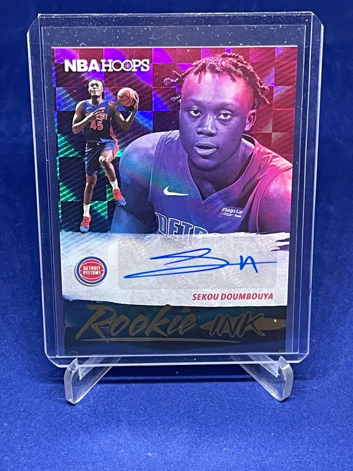 SEKOU DOUMBAYA 2019-20 PANINI NBA HOOPS ROOKIE INK AUTO RC