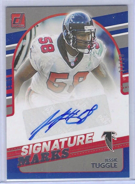 JESSIE TUGGLE 2021 PANINI DONRUSS SIGNATURE MARKS BLUE AUTO #D 27/50