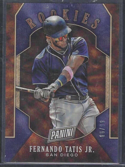 FERNANDO TATIS JR 2019 PANINI BLACK FRIDAY ROOKIES FUTURE FRAMES RC #D 66/99