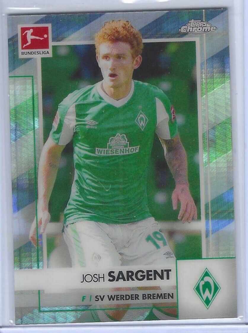 JOSH SARGENT 2020-21 TOPPS CHROME BUNDESLIGA SILVER HYPER REFRACTOR #D /199