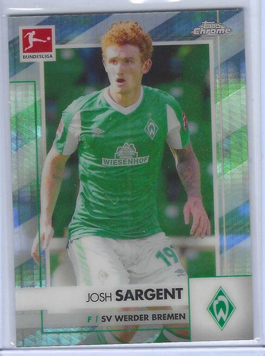 JOSH SARGENT 2020-21 TOPPS CHROME BUNDESLIGA SILVER HYPER REFRACTOR #D /199