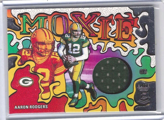 AARON RODGERS 2021 DONRUSS ELITE MOXIE JERSEY #MO7