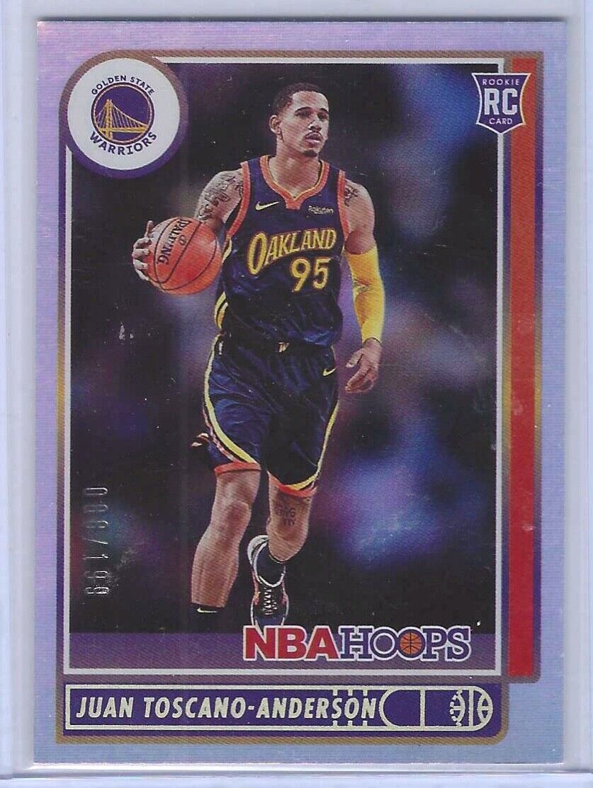 JUAN TOSCANO-ANDERSON 2021 PANINI NBA HOOPS SILVER FOIL ROOKIE RC #D 088/199