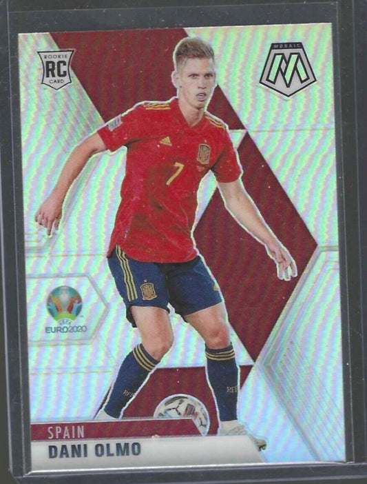DANI OLMO 2020-21 PANINI MOSAIC UEFA SILVER PRIZM ROOKIE RC #164