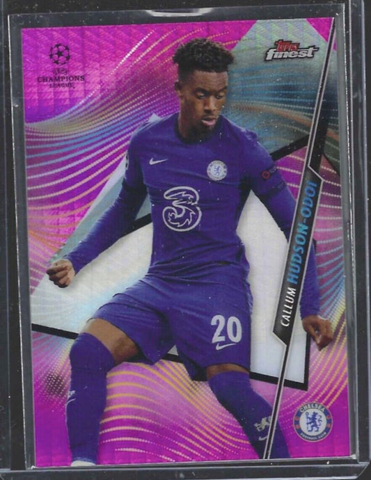 CALLUM HUDSON-ODOI 2020-21 TOPPS FINEST PINK HYPER REFRACTOR #D 089/125