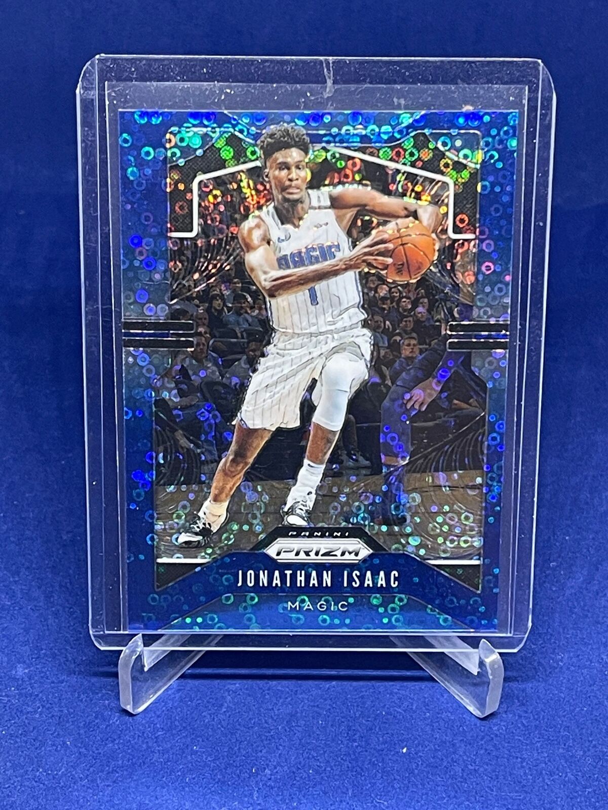 JONATHAN ISAAC 2019-20 PANINI PRIZM BLUE DISCO FAST BREAK PRIZMS #D 51/175