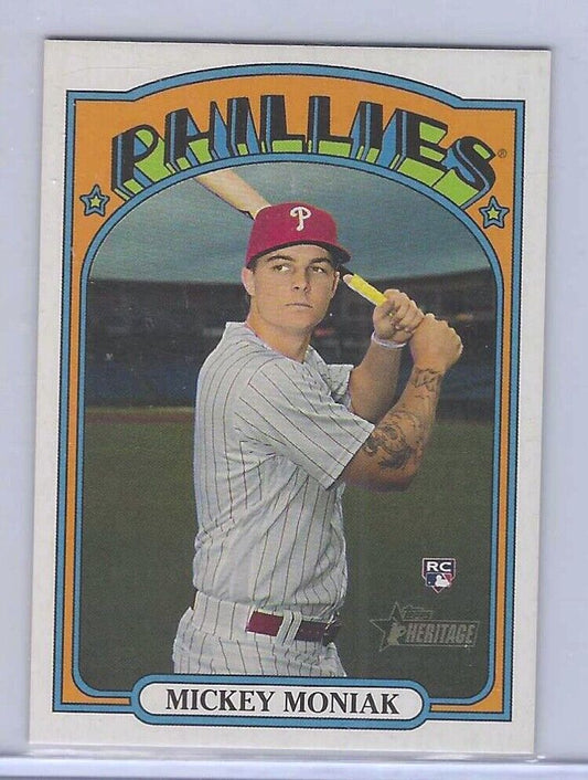 MICKEY MONIAK 2021 TOPPS HERITAGE MINI ROOKIE RC #D 052/100