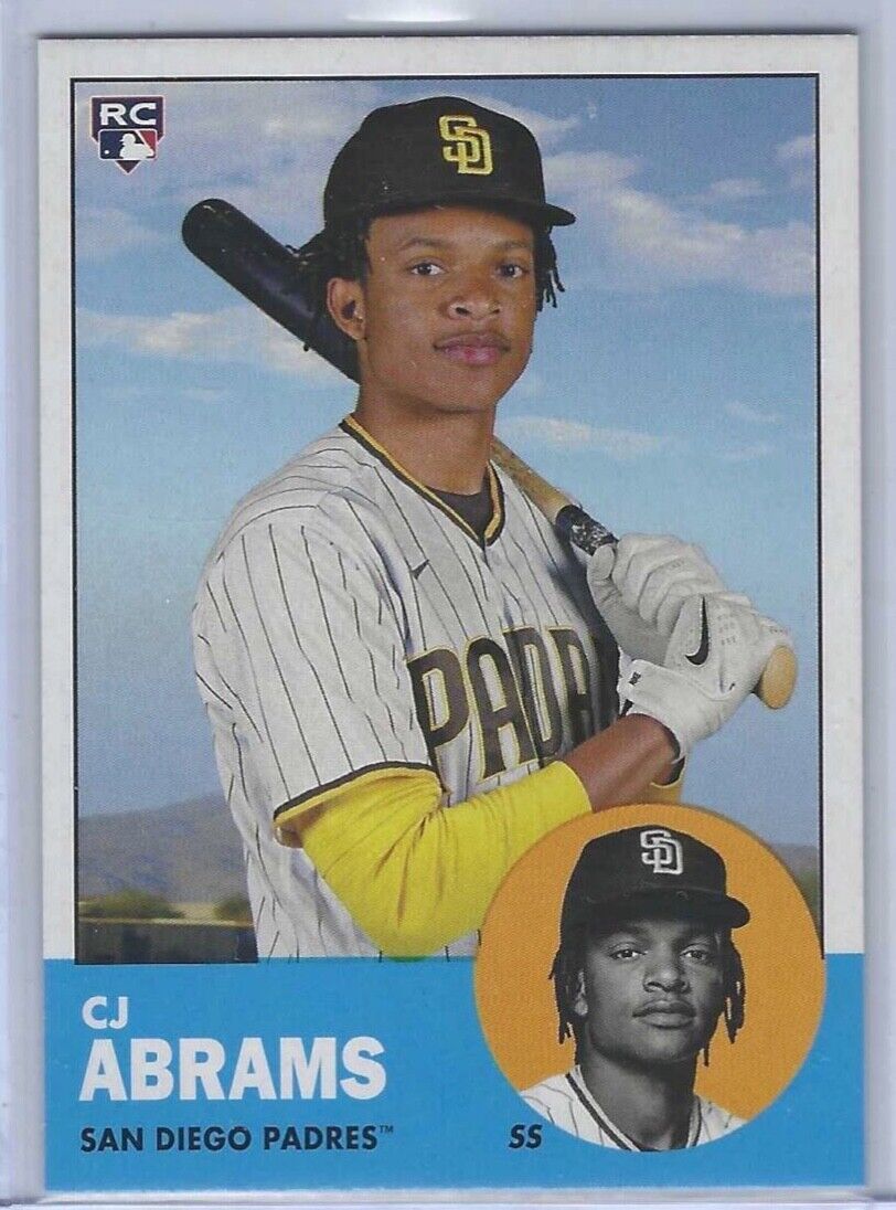 CJ ABRAMS 2022 TOPPS ARCHIVES ROOKIE SP SKY BACKGROUND VARIATION SSP RC #67