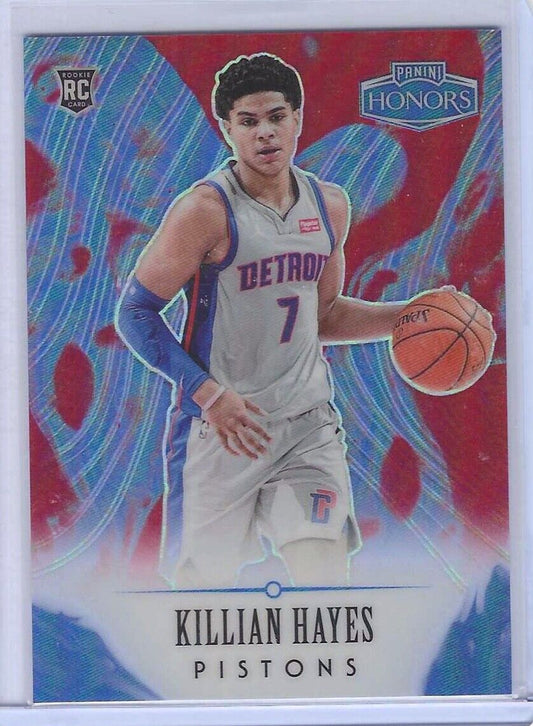 KILLIAN HAYES 2020-21 PANINI CHRONICLES HONORS RED PRIZM ROOKIE RC #D 036/149