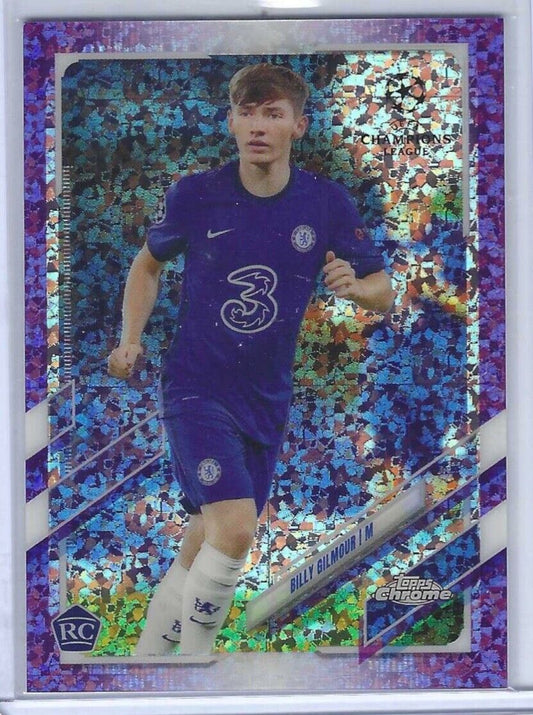 BILLY GILMOUR 2020-21 TOPPS CHROME PURPLE SPECKLE MINI DIAMOND REFRACTOR RC /250