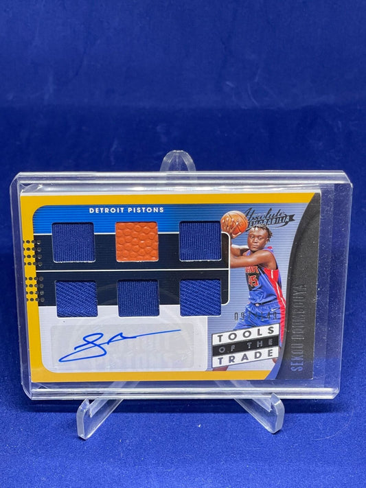 SEKOU DOUMBAYA 2019-20 ABSOLUTE TOOLS OF THE TRADE 6 PATCH AUTO RC #D 97/149