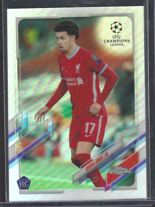 CURTIS JONES 2020-21 TOPPS CHROME SILVER REFRACTOR ROOKIE RC #6