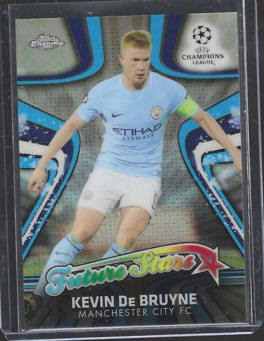 KEVIN DE BRUYNE 2017-18 TOPPS CHROME UEFA FUTURE STARS REFRACTOR #FS-KOB