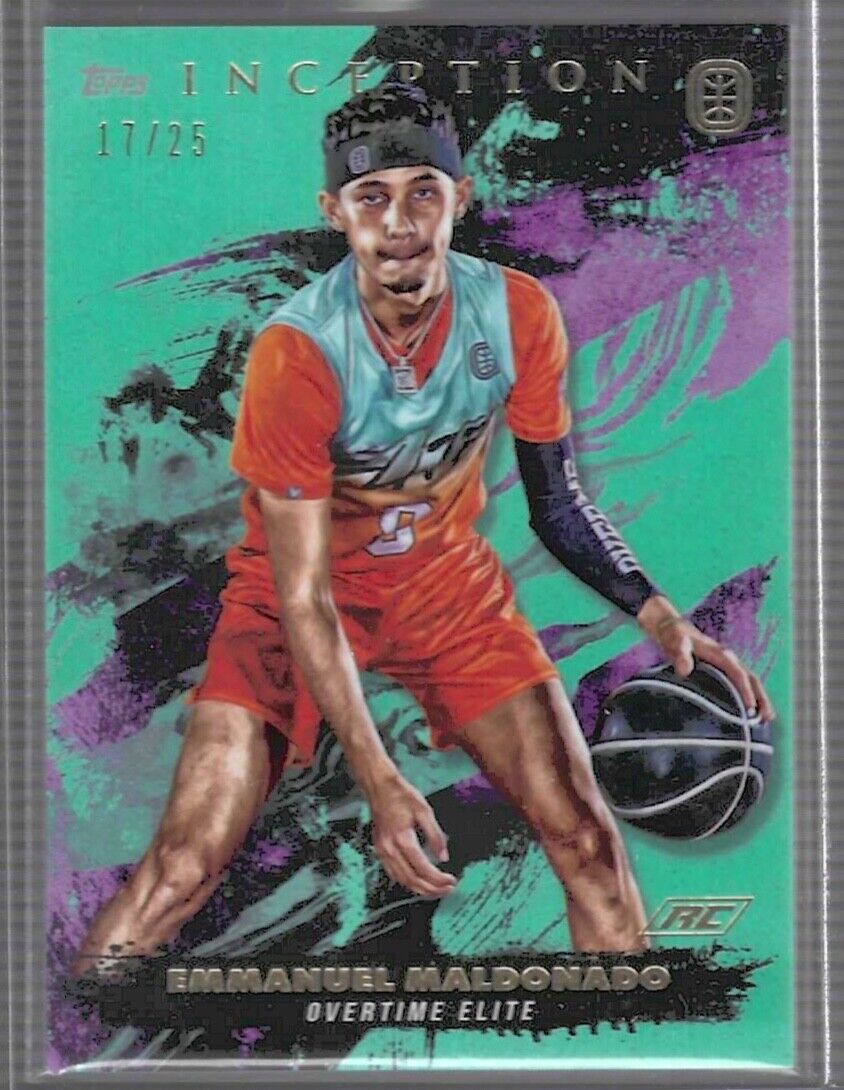 EMMANUEL MALDONADO 2020-21 TOPPS INCEPTION OTE AQUA ROOKIE RC #D 17/25