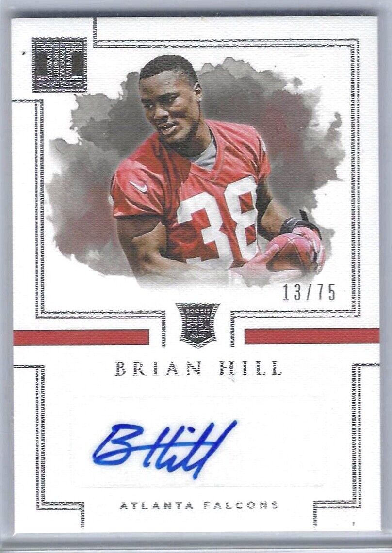 BRIAN HILL 2017 PANINI IMPECCABLE ROOKIE AUTO RC #D 13/75