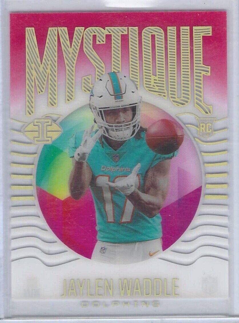 JAYLEN WADDLE 2021 PANINI ILLUSIONS MYSTIQUE ACETATE RED RC #D 272/399
