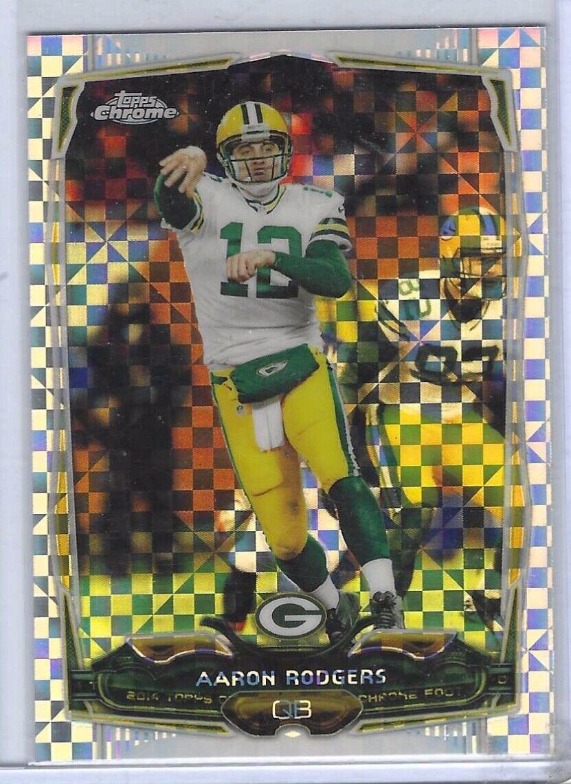 AARON RODGERS 2014 TOPPS CHROME XFRACTOR REFRACTOR #83