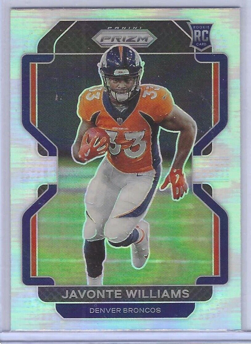 JAVONTE WILLIAMS 2021 PANINI PRIZM SILVER VARIATION PRIZM ROOKIE RC #V-345